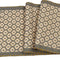 Artisan Hand Loomed Cotton Table Runner - Gray Yellow Stitching - 18"x96" Arcadia Home